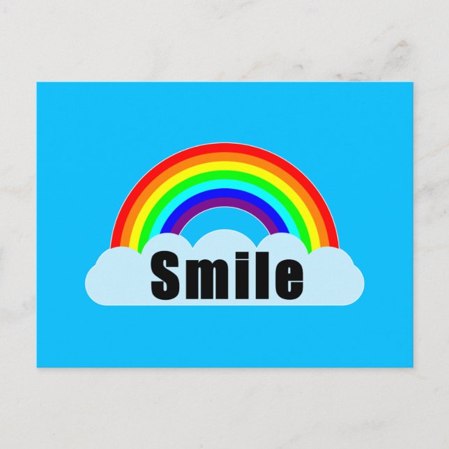REGENBOGEN - Lächeln Postkarte (Vorderseite)