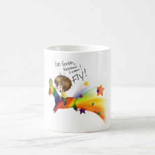 Regenbogen-Lama Kaffeetasse