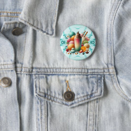 Regenbogen-Leckerei Button