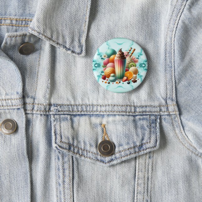 Regenbogen-Leckerei Button (Beispiel)