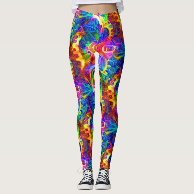 Regenbogen Leggings (Vorderseite)