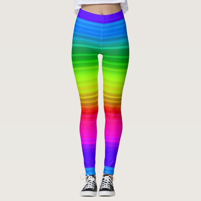 Regenbogen Leggings (Vorderseite)