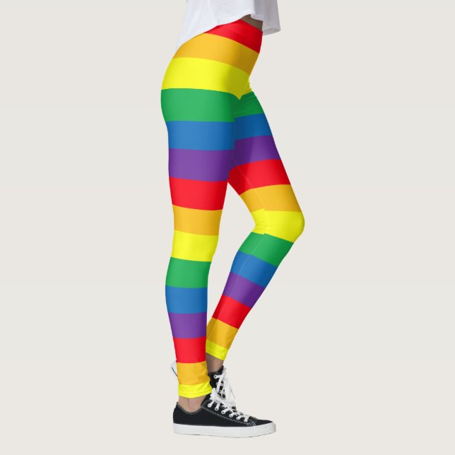 Regenbogen-Leggings Leggings (Rechts)