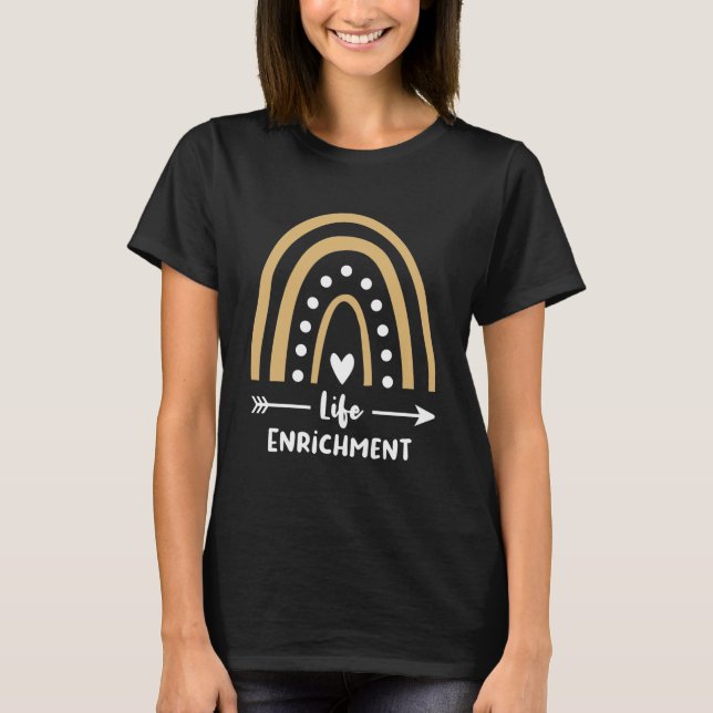 Regenbogen Leopard, Direktor für Lebensanreicherun T-Shirt (Vorderseite)
