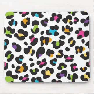 Regenbogen-Leopard-Muster Mousepad