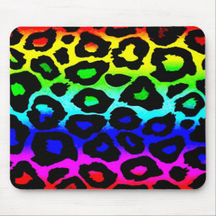 regenbogen_leopard_print-modifiziert mousepad