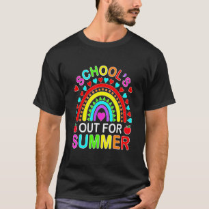Regenbogen Letzter Schultag Schule Aus Für Den Som T-Shirt