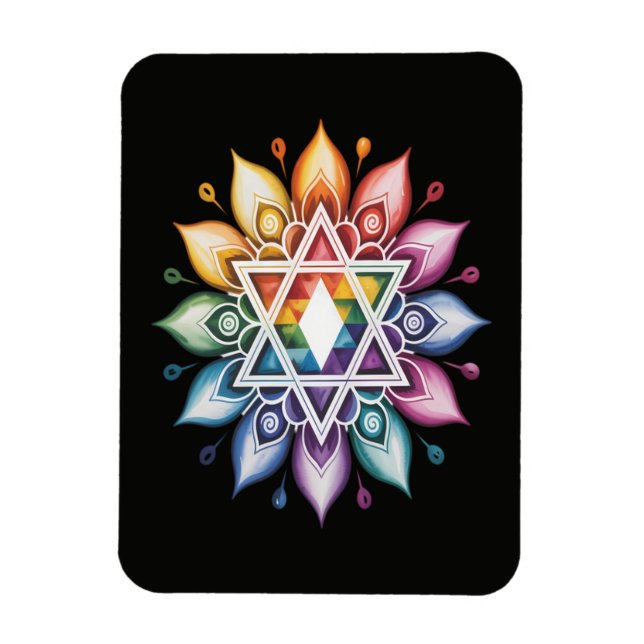 Regenbogen LGBT Stolz Gay Pride Magnet (Vertikal)