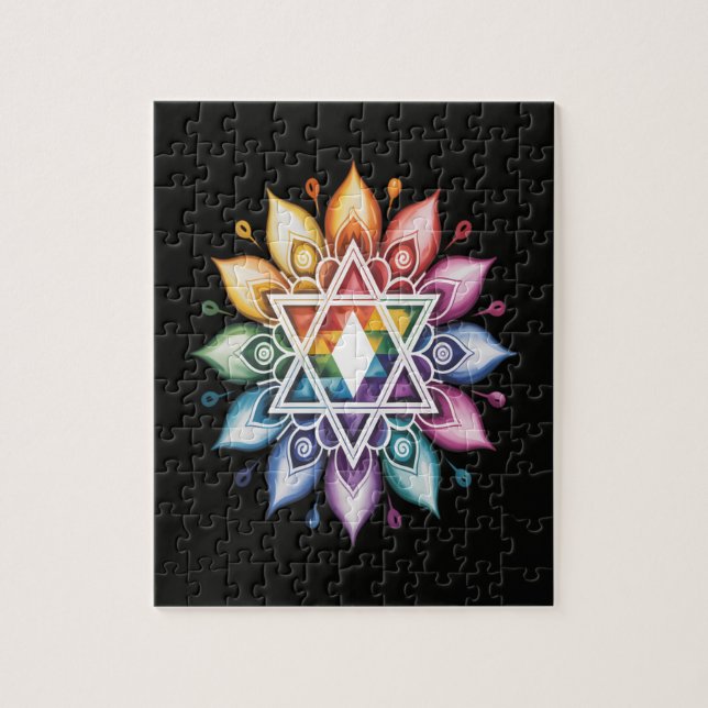 Regenbogen LGBT Stolz Gay Pride Puzzle (Vertikal)