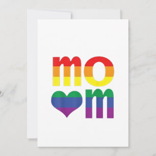 Regenbogen-LGBT-Stolzmonat Muttertag LGBT Feiertagskarte