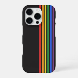 Regenbogen-LGBTQ-Flagge iPhone 16 Pro Hülle