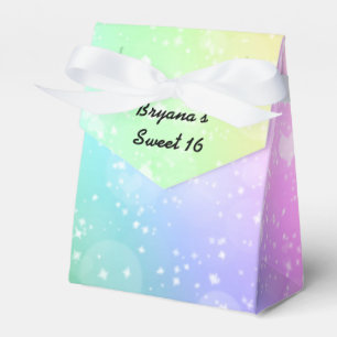 Regenbogen-Lichter funkelnde Partygeschenk-Boxen Geschenkschachtel