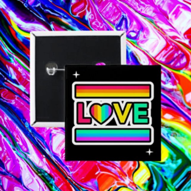 Regenbogen-Liebe-Button Button (Von Creator hochgeladen)