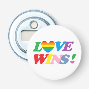 Regenbogen Liebe Gewinnt Pride Herz LGBT Flaschenöffner