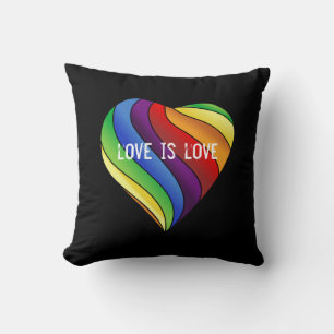 Regenbogen-Liebe Kissen
