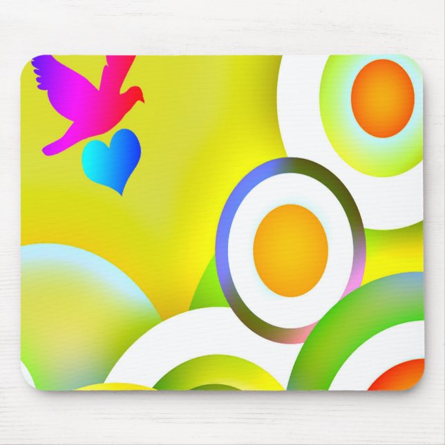 Regenbogen-Liebe Mousepad (Vorne)