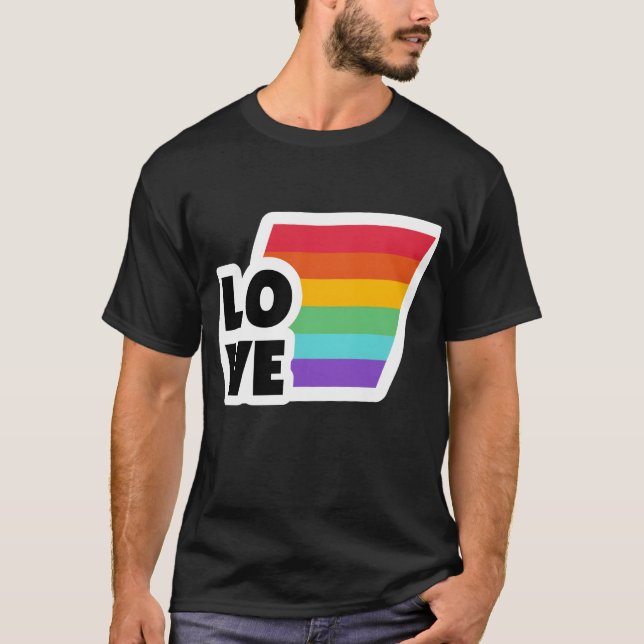 Regenbogen Liebe Pride Monat Freunde T-Shirt (Vorderseite)