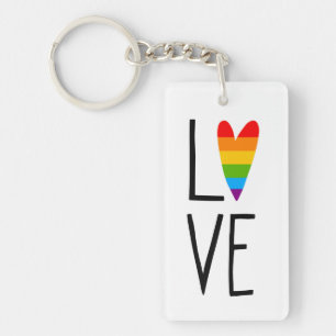 Regenbogen-Liebe Schlüsselanhänger