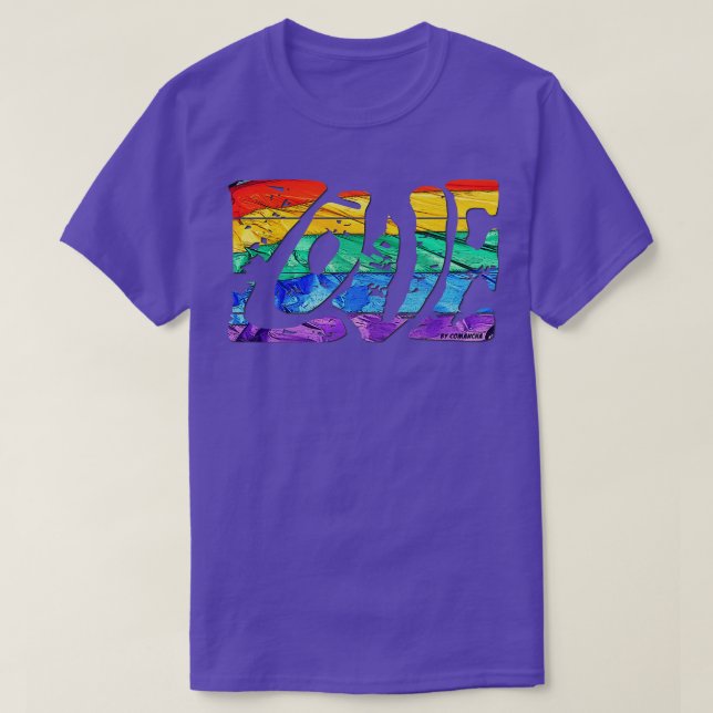 Regenbogen Liebe T-Shirt (Design vorne)