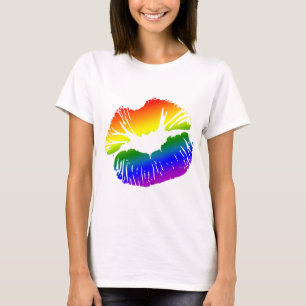 Regenbogen-Lippen 1 T-Shirt