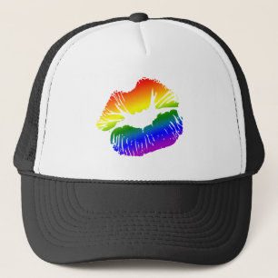 Regenbogen-Lippen 1 Truckerkappe