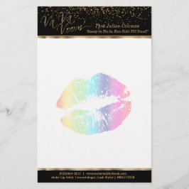 Regenbogen-Lippen 2 VA VA Voom Briefpapier