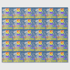 Regenbogen-Look "5" & "HAPPY BIRTHDAY", Wolken, Hi Geschenkpapier