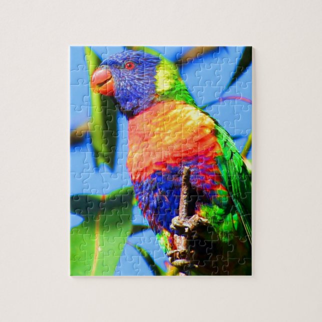Regenbogen lorikeet puzzle (Vertikal)