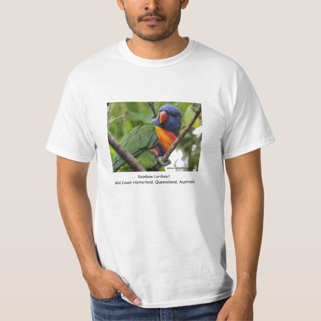 Regenbogen Lorikeet T-Shirt (Vorderseite)