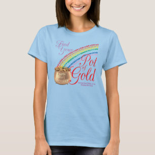 Regenbogen-Mädchen-T - Shirt