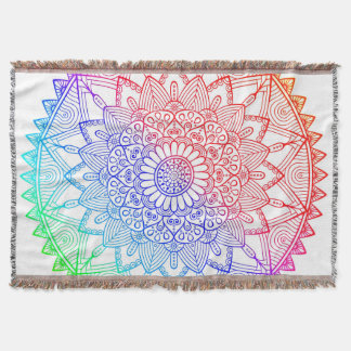 Regenbogen-Mandala Decke