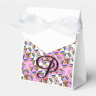 Regenbogen-Mandala-Pride-Monogramm - Lebendige Geo Geschenkschachtel