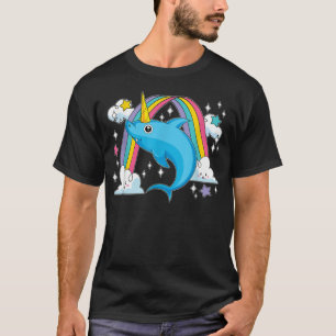Regenbogen Märchen Ozean Tier Sharkicorn Einhorn T-Shirt