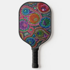 Regenbogen-Mardi-Gras-Perlen-Kunst  Pickleball Schläger