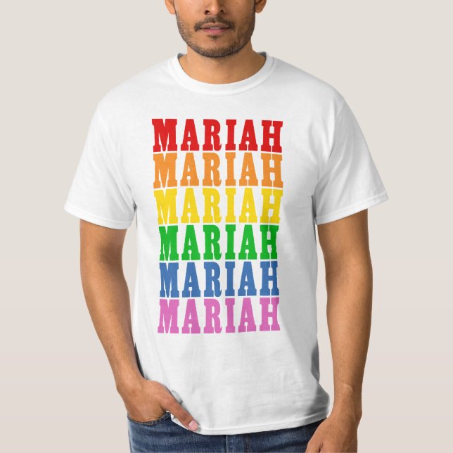 Regenbogen Mariah T-Shirt (Vorderseite)