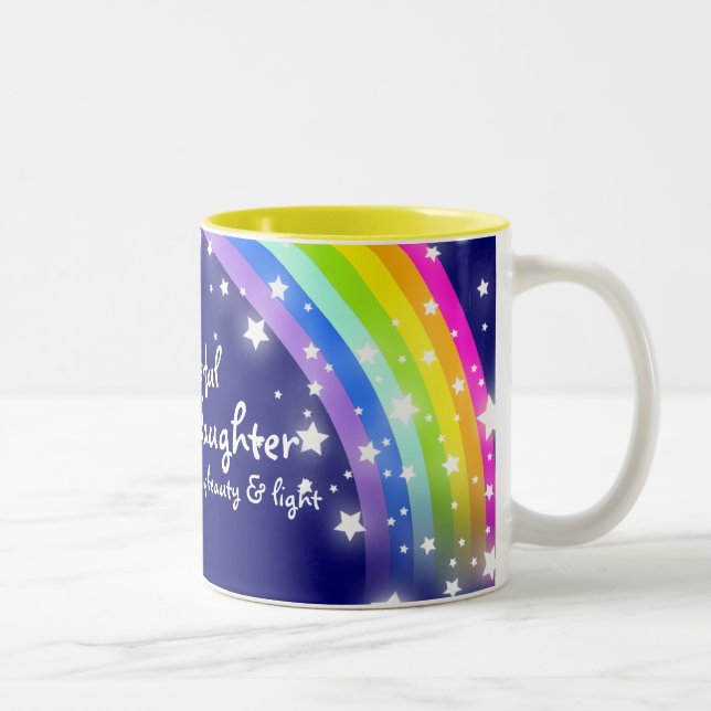 Regenbogen-Marineblau-Tasse "der wunderbaren Zweifarbige Tasse (Rechts)
