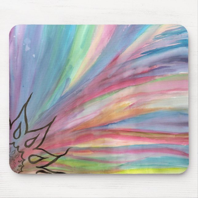 Regenbogen-Mausunterlage des gutenmorgens Mousepad (Vorne)