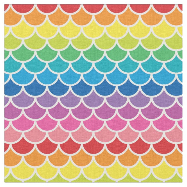 Regenbogen-Meerjungfrau-Fisch-Skala-Gewebe Stoff (Nahaufnahme)