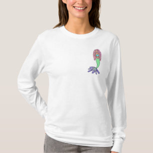 Regenbogen Meerjungfrau rosa lila grünes Schwarz,  T-Shirt