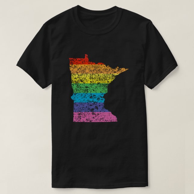 Regenbogen minesota T-Shirt (Design vorne)