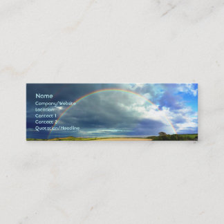 Regenbogen Mini Visitenkarte