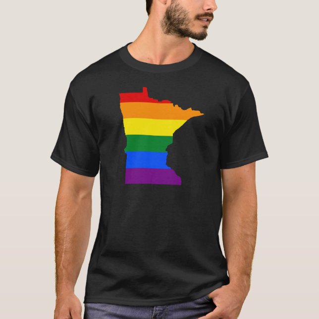 Regenbogen Minnesota T-Shirt (Vorderseite)