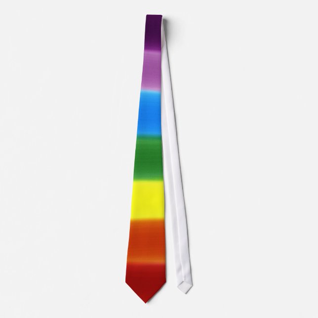 Regenbogen-Mischkrawatte Krawatte (Vorderseite)
