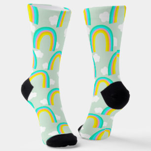 Regenbogen mit blauer Wolke Socken