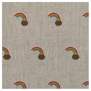 Regenbogen mit Gold Stoff