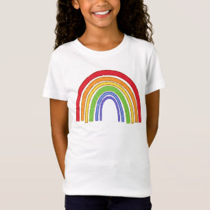 Regenbogen mit Imitaten Glitzer T-Shirt
