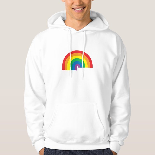 Regenbogen-mit Kapuze Sweatshirt (Vorderseite)