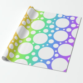 Regenbogen mit Polka Dots Geschenkpapier