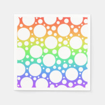 Regenbogen mit Polka Dots Party Napkins