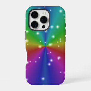 Regenbogen mit Sternen iPhone 16 Pro Hülle
